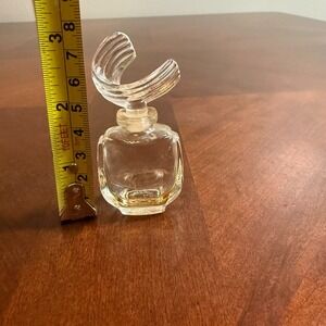 Vintage Art Deco Style Clear Glass Perfume Bottle With Stopper